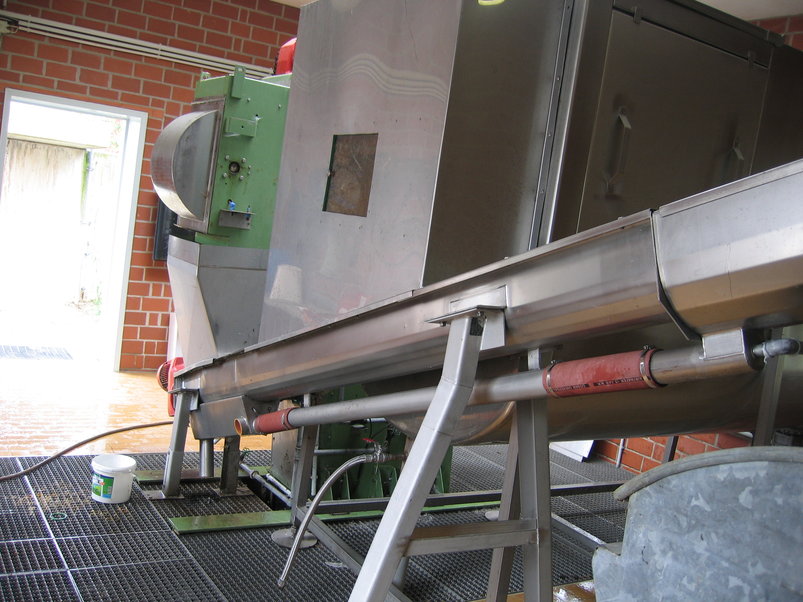 Wartung einer Spiralpresse